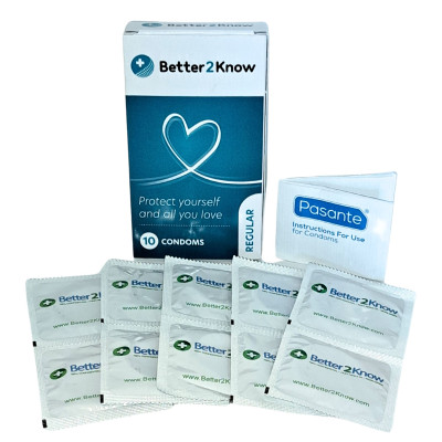 Better2Know Regular Condoms (10 Pack) 